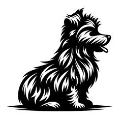 vector image of a dog