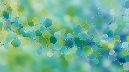 Abstract gradient background with molecular structures, perfect for medical, science, and technology themes. A modern and luxurious design ideal for hospitals, healthcare, and business presentations.
