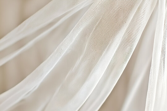 White mosquito netting for protecting from mosquitoes and insects
