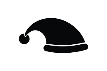 A Santa hat icon silhouette art illustration.eps