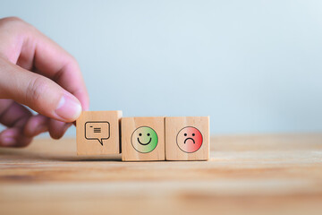 Communication Emoji Blocks For Feedback, Smile, and Sadness