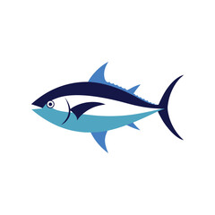 Obraz premium a vector illustration of a tuna fish.eps