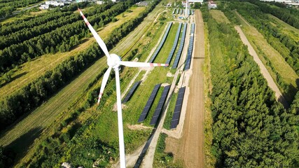 Sustainable energy wind turbine and solar power