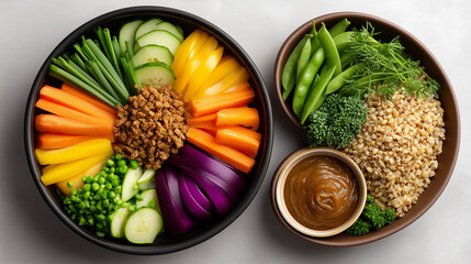 Vegan lunch, a healthy eating concept