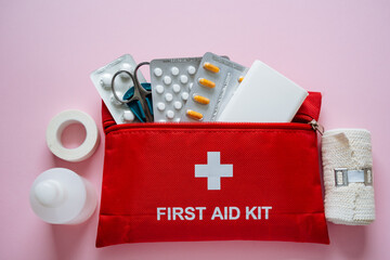 An Essential First Aid Kit designed specifically for use at home and during travel, complete with a...