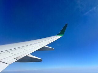 view from airplane window