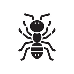 Cartoon black spider character illustration in vector style, fun and quirky design of an insect robot