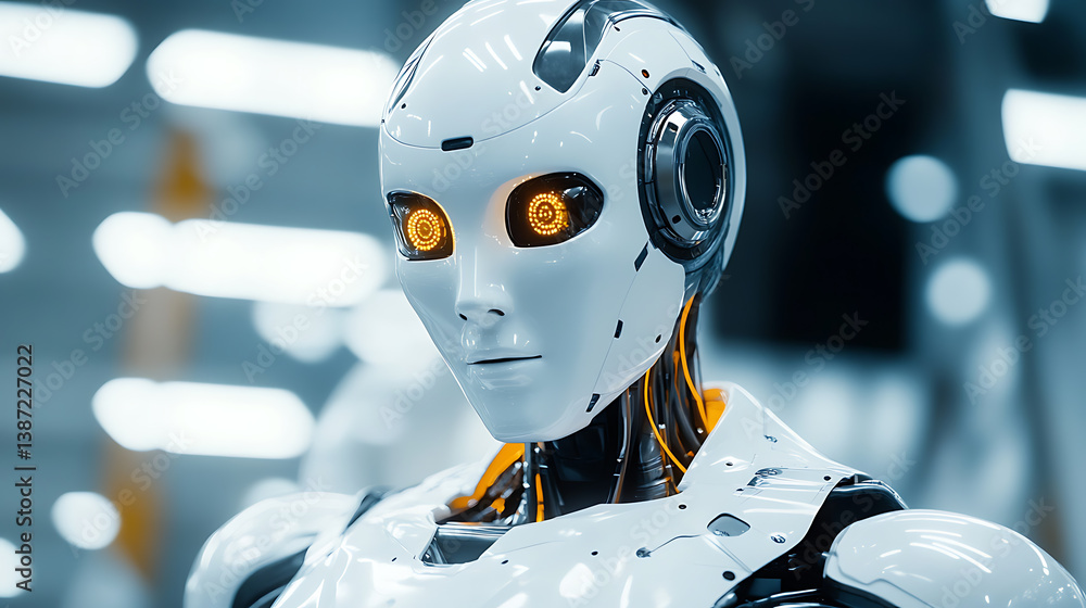 Poster an ai powered system optimizing robotics by analyzing motion efficiency, ai-assisted real-time objec