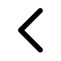 Left Chevron Representing Back or Previous Icon Design
