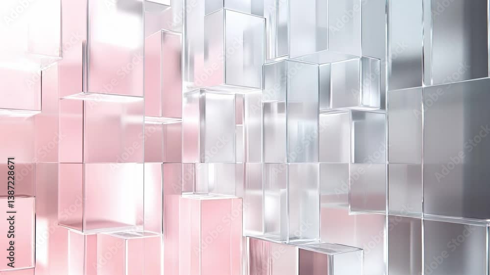 Aufkleber Abstract surface on background in slow motion. Seamless loop.