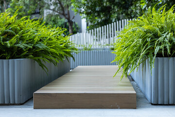 Modern Outdoor Pool with Relaxing Garden View
