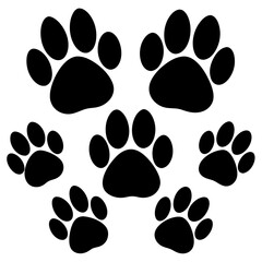 paw prints vector