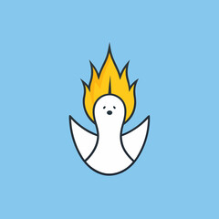vector illustration of a bird