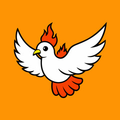 dove with peace sign