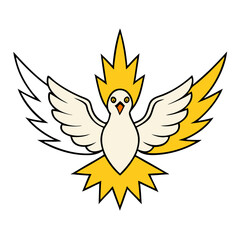 Obraz premium vector illustration of a bird