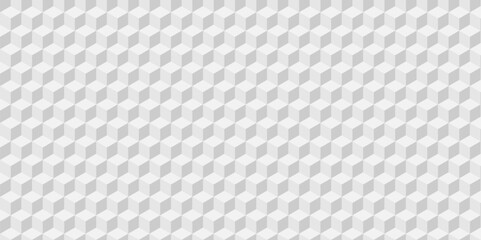 Abstract white and gray geometric style minimal blank cubic and square cube.
