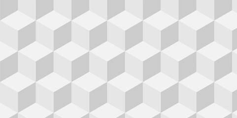 Abstract white and gray geometric style minimal blank cubic and square cube.