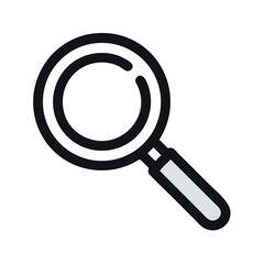 Magnifying Glass Representing Search or Explore Icon Design