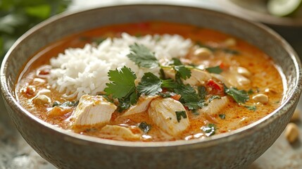 Chicken Coconut Curry with Rice