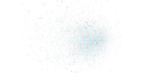 Dots halftone white & blue gradient color pattern grunge texture background. vector illustrator