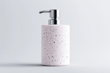 Pink speckled soap dispenser