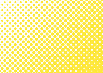 斜め　黄色　カラーハーフトーン背景
Diagonal yellow color halftone background