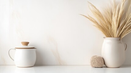 Simple, elegant, neutral-toned home decor