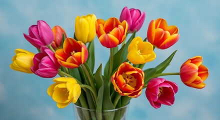 Fototapeta premium Chromatic Bloom AI Generated