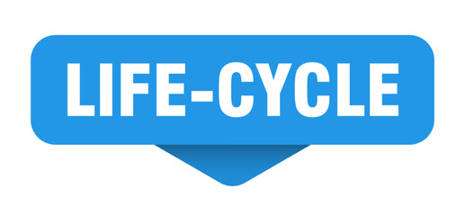 life-cycle sticker. life-cycle sign on transparent background