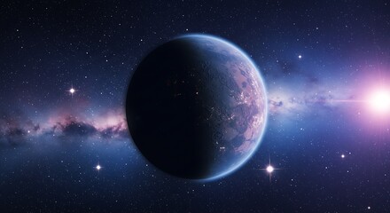 Fototapeta premium Celestial Embrace AI Generated