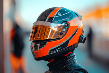 Motor sport helmet driver