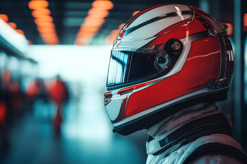 Motor sport helmet driver
