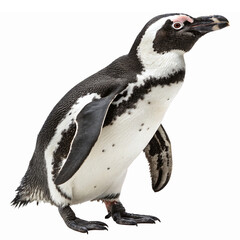 Obraz premium Realistic Penguin Illustration with Transparent Background for Educational and Creative Uses
