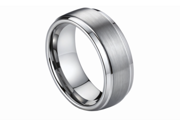 Elegant Silver Wedding Band with Polished Finish for Engagement and Stylish Accessories