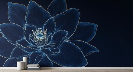 Midnight Bloom AI Generated