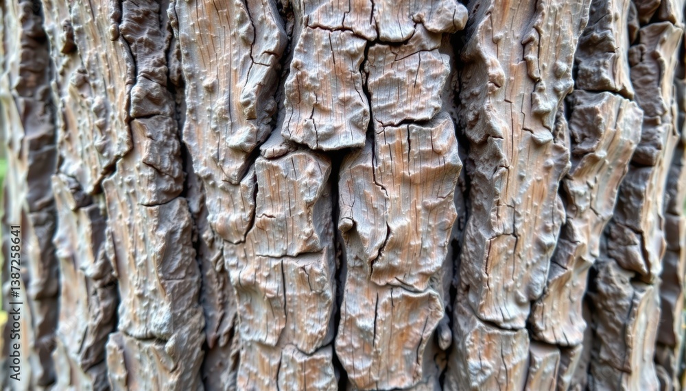 Aufkleber cypress tree bark generate an image of cypress tree bark with its unique, flaky texture and deep gro
