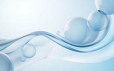 An abstract business background of crystal glass