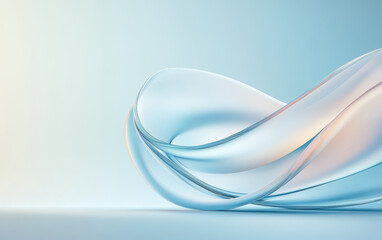 An abstract business background of crystal glass