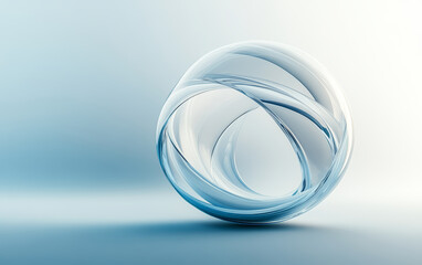 An abstract business background of crystal glass