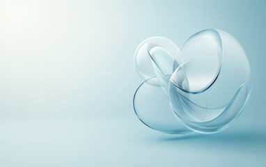An abstract business background of crystal glass