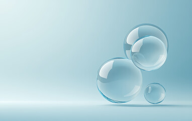 An abstract business background of crystal glass