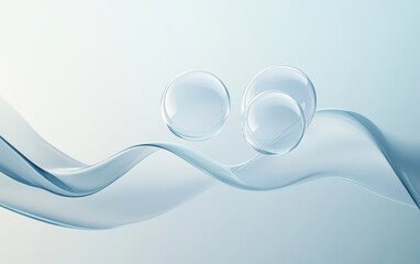 An abstract business background of crystal glass