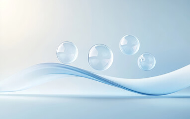 An abstract business background of crystal glass