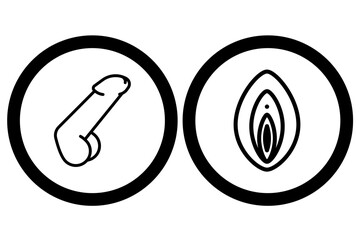 Male and Female Genitalia Icon