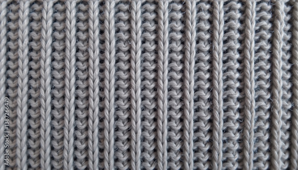 Poster ribbed knit fabric generate an image of ribbed knit fabric with alternating thick and thin sections.