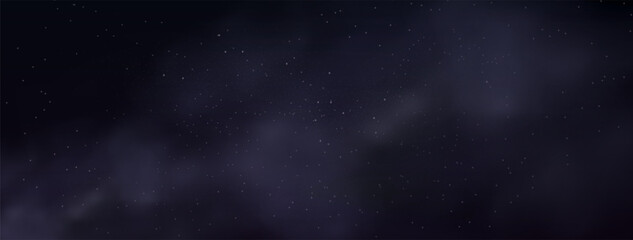 Starry night sky with astrological constellations. Space stars background.Space nebula and glittering stardust.