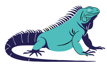 Black Lizard Silhouette Vector Set: Stylized Reptile Clipart in Vintage Tattoo and Wildlife Design Style. Adobe Art and Illustrator.