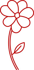 vital flower outline 