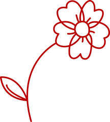 vital flower outline 