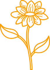 flower outline design 